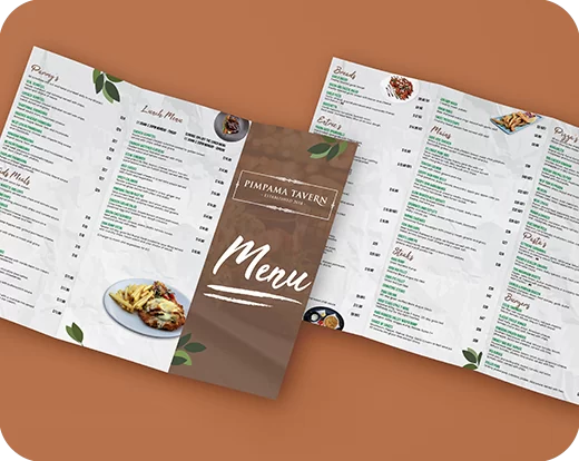 Trifold Menu - 12858
